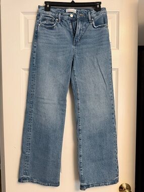 LOFT Light Wash Wide Leg Jeans - Classic Blue